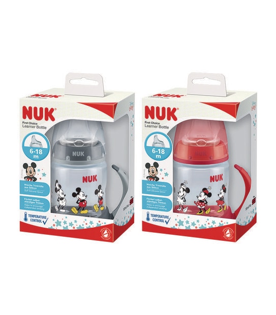 NUK Disney Mickey Mouse First Choice Learner Bottle 150ml 6-18 months