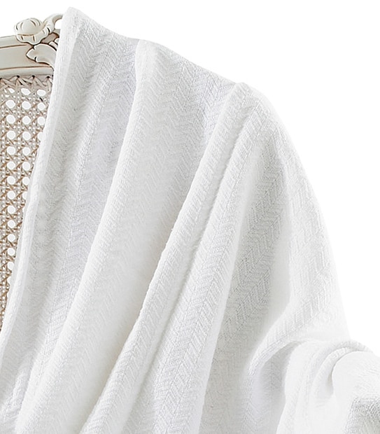 Seattle Thermal Cotton Blanket - White