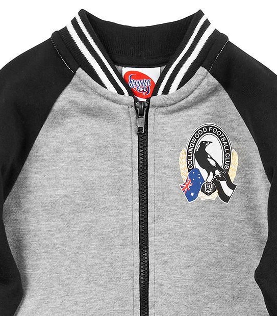 AFL Collingwood Magpies Kids' Letterman Jacket 3 of 3
