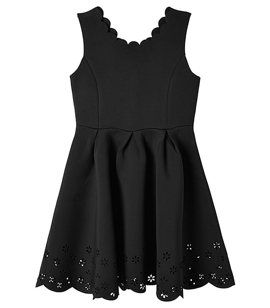 laser cut scuba dress Badgley Mischka 3D Floral Scuba Sleeveless Gown Dress