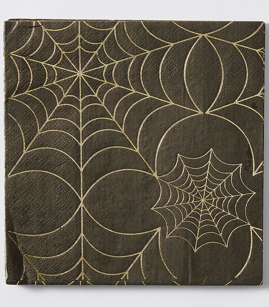 Halloween 16 Pack Spider Napkins