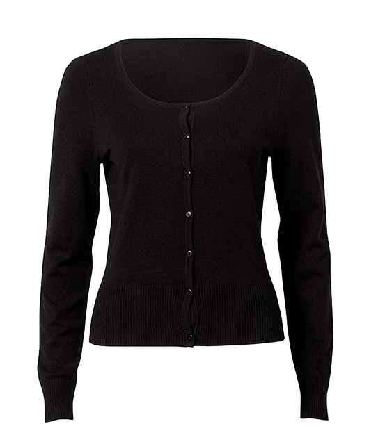 Scoop Neck Cardigan - Black | Target Australia