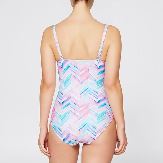 Chevron Underwire One Piece Swimsuit Target Australia