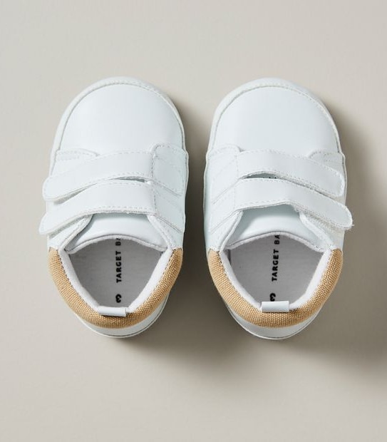 Baby Double Strap PU Sneakers