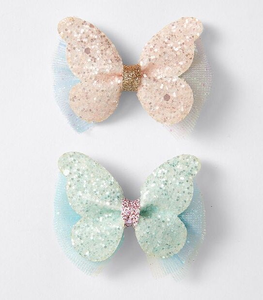 Kids Butterfly Hairclips 2 Pack