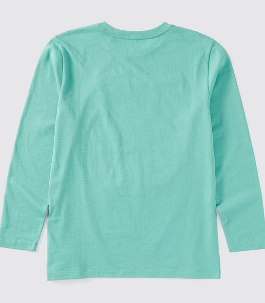California Print Long Sleeve Top - Green