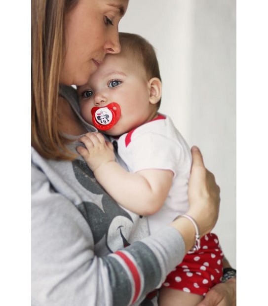 NUK Mickey Mouse Trendline Silicone Soother 6-18 months - 2 Pack - Assorted*