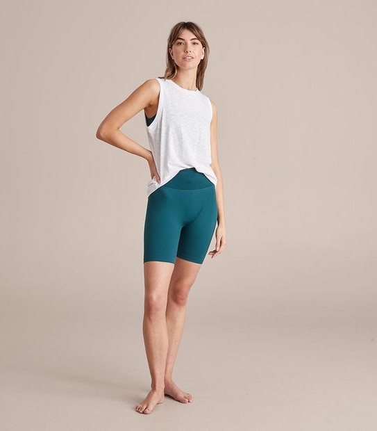 Active Slub Longline Muscle Tank Top