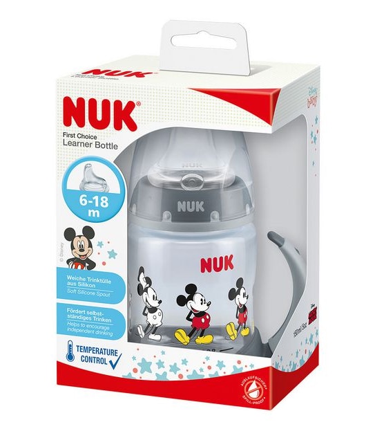 NUK Disney Mickey Mouse First Choice Learner Bottle 150ml 6-18 months