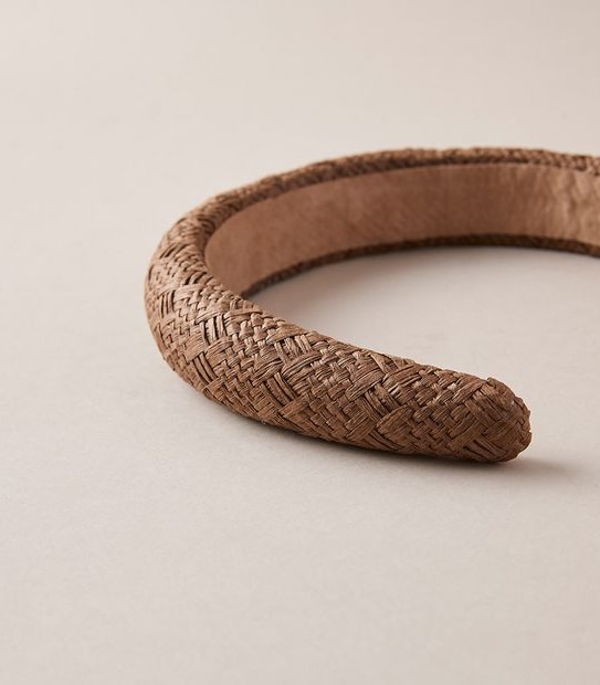 Woven Padded Headband - Brown