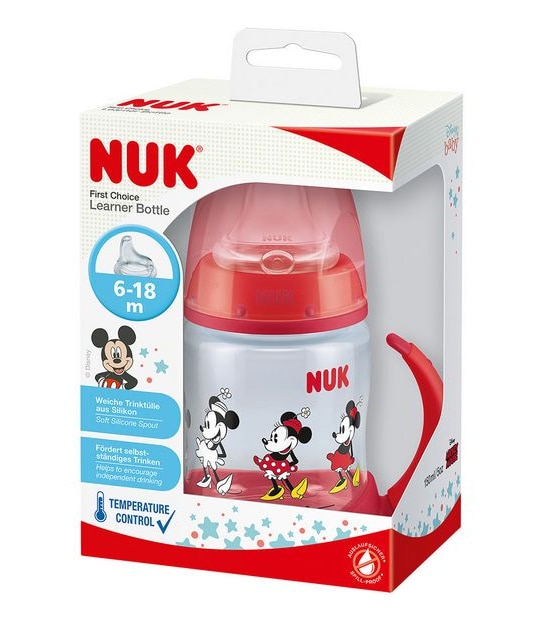 NUK Disney Mickey Mouse First Choice Learner Bottle 150ml 6-18 months