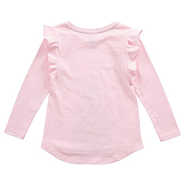 Long Sleeve Penguin Print Frill Shoulder TShirt Target Australia