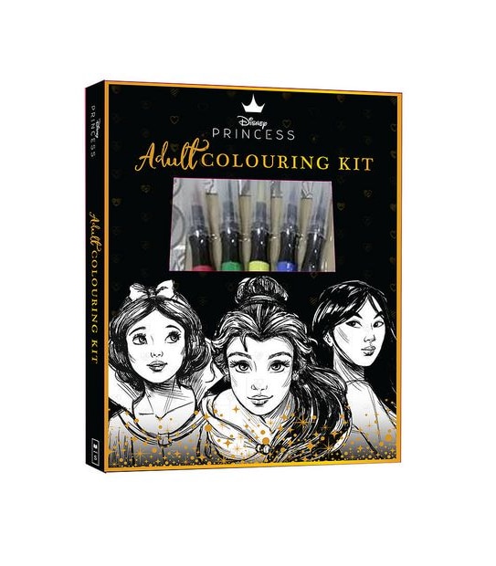 Disney Princess: Adult Colouring Kit