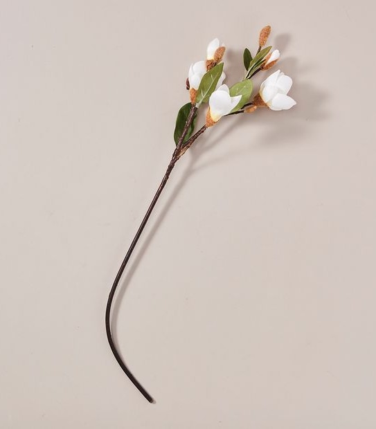 Faux Magnolia Stem - 75cm
