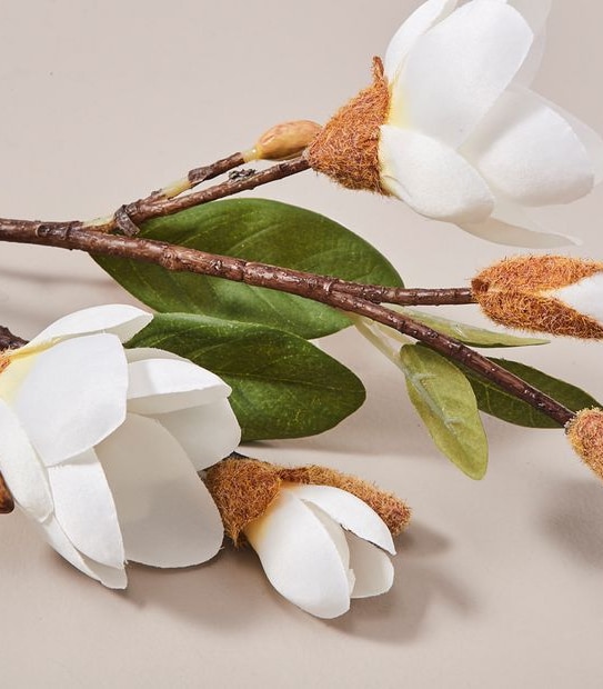 Faux Magnolia Stem - 75cm