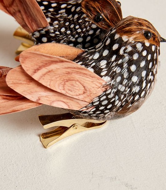 2 Pack Christmas Clip Birds