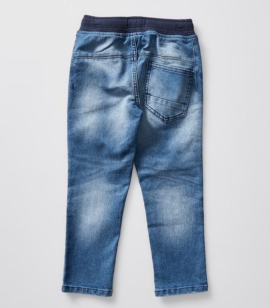 Rib Waist Denim Jogger | Target Australia