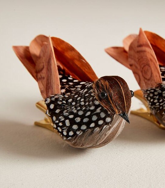 2 Pack Christmas Clip Birds