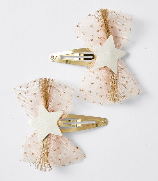 Kids Tulle Star Hairclips 2 Pack