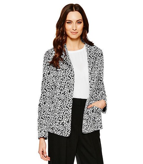 Relaxed Shawl Jacket - Animal
