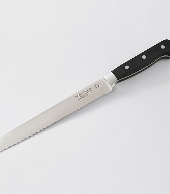 German Quality Steel Bread Knife - 20cm