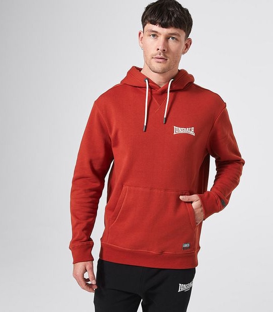 Lonsdale London Soho Hoodie - Rust Red