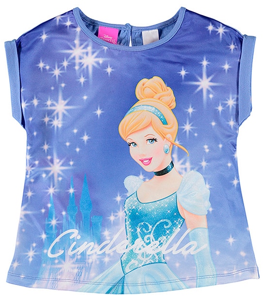 Girls' Disney Princess Cinderella Short Sleeve Top