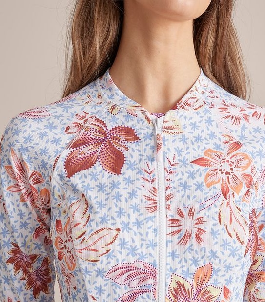 Resort Mini Rib Long Sleeve Rash Vest