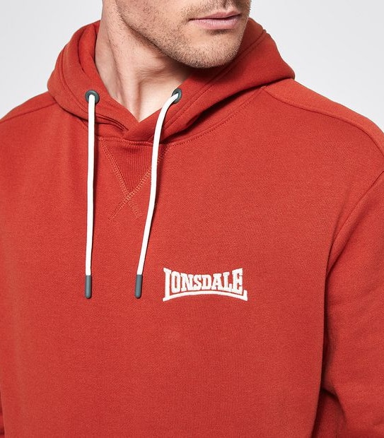 Lonsdale London Soho Hoodie - Rust Red