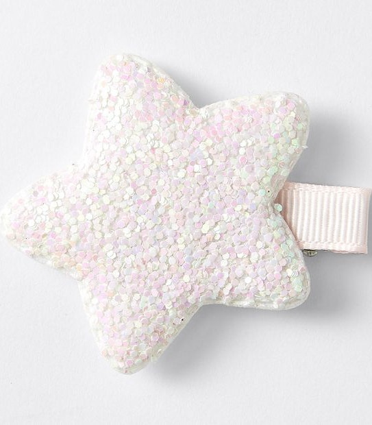 Kids Puff Glitter Star Hairclip