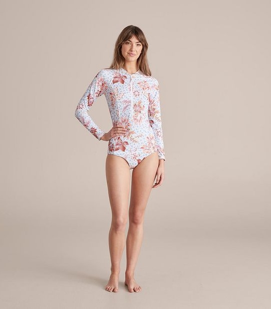 Resort Mini Rib Long Sleeve Rash Vest