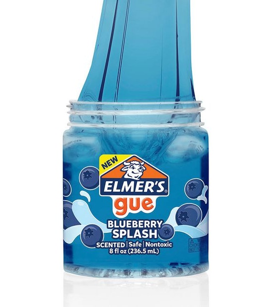 Elmer's Gue Premade Slime, 237mL Jar - Blueberry Splash