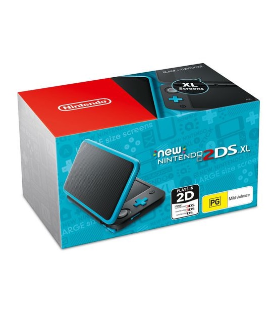 Nintendo 2DS XL Console Black & Turquoise