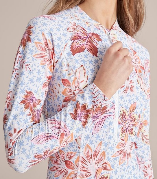 Resort Mini Rib Long Sleeve Rash Vest