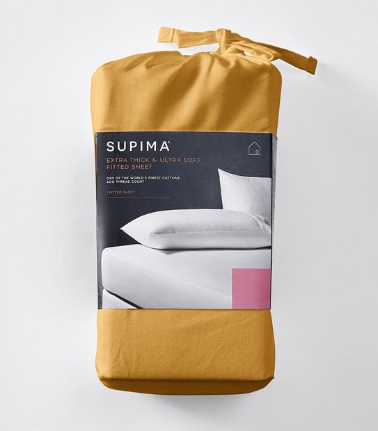 Supima 400 Thread Count Cotton Fitted Sheet