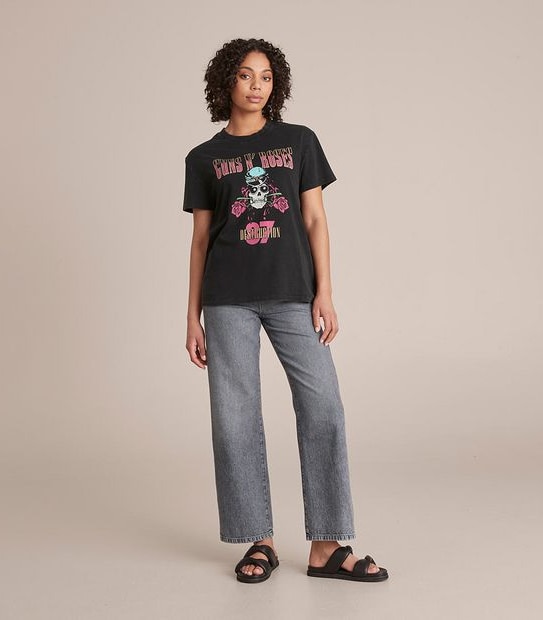 Guns 'n' Roses 1987 Tour Crew Neck Boxy T-Shirt