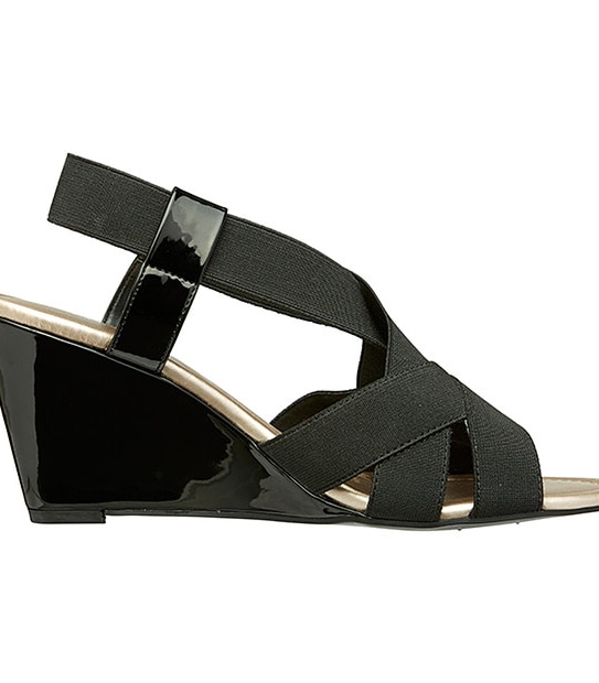 Radaka Wedge Sandals - Black
