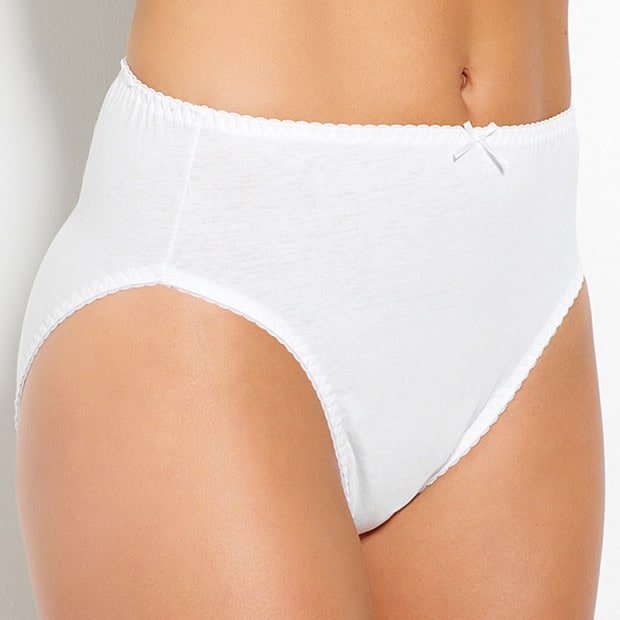essentials High Cut Briefs - White essentials High Cut Briefs - White