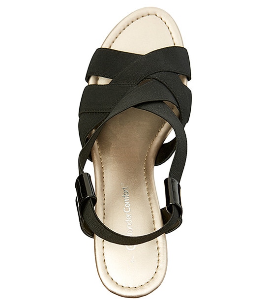 Radaka Wedge Sandals - Black