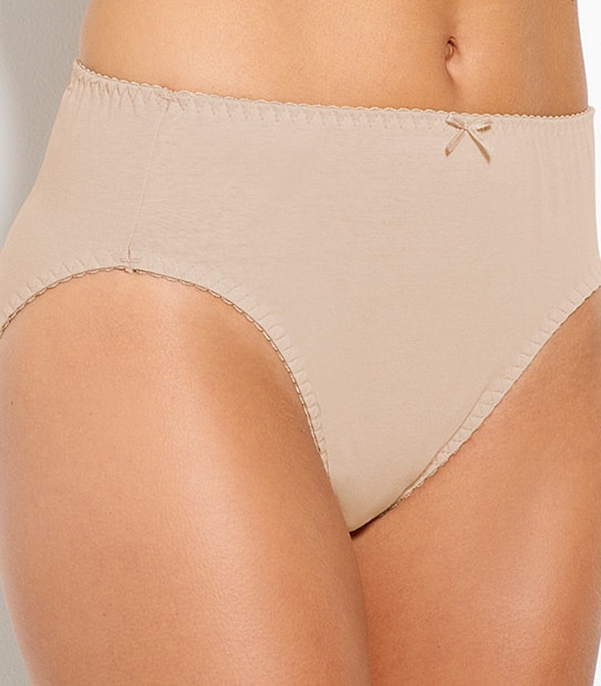 essentials Cotton High Cut Briefs - Skin