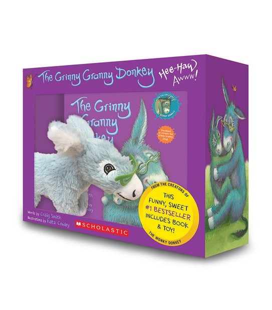 Grinny Granny Donkey Plush And Book Box Set - Craig Smith