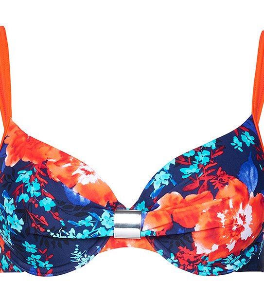 Underwire Bikini Top - Navy Floral