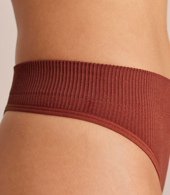 Lily Loves Ribbed Seamfree High Waisted G-String Briefs; Style: LGS02076