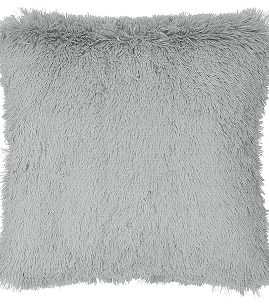 Grey Fur Cushion - 45cm