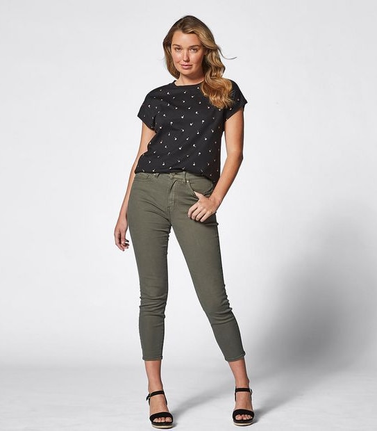 Addison Metallic Print T-Shirt