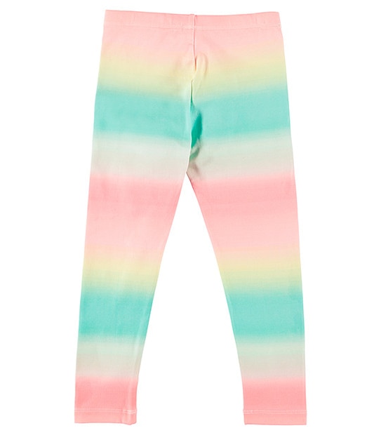 Girls' Full Length Dip Dye Rainbow Print Leggings