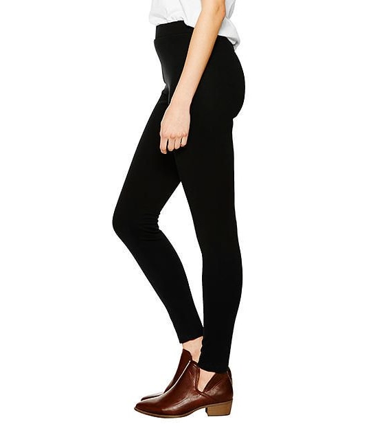 Full Length Ponte Leggings - Black