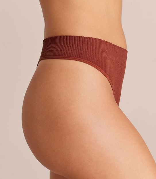 Lily Loves Ribbed Seamfree High Waisted G-String Briefs; Style: LGS02076