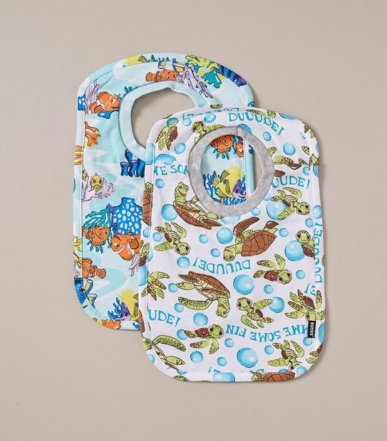 2 Pack Bonds x Disney Find Nemo Baby Bibs