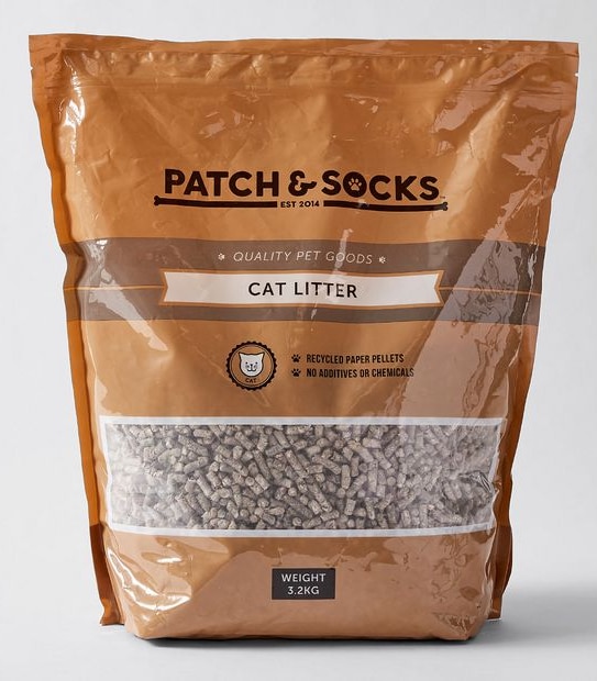 Patch & Socks Natural Kitty Litter 3.2KG